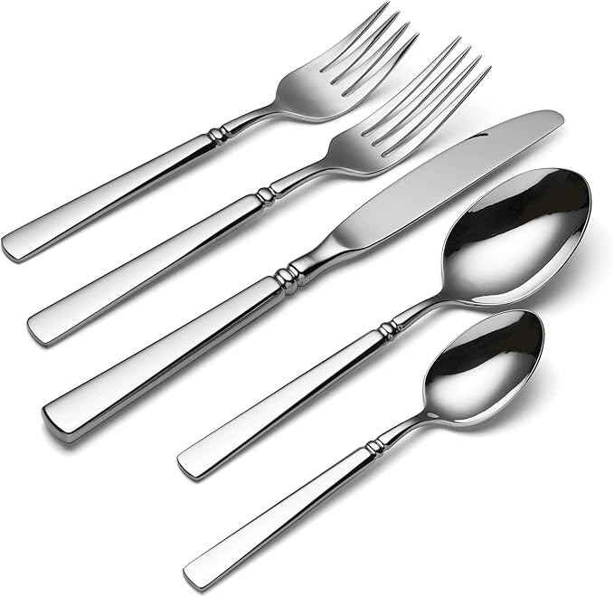 Oneida Easton 5-Piece 18/10 Silverware Set for 1, Flatware