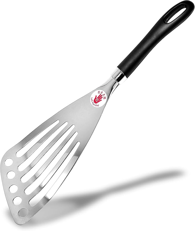 Left Handed Fish Spatula Stainless Steel Egg Flipper 12”