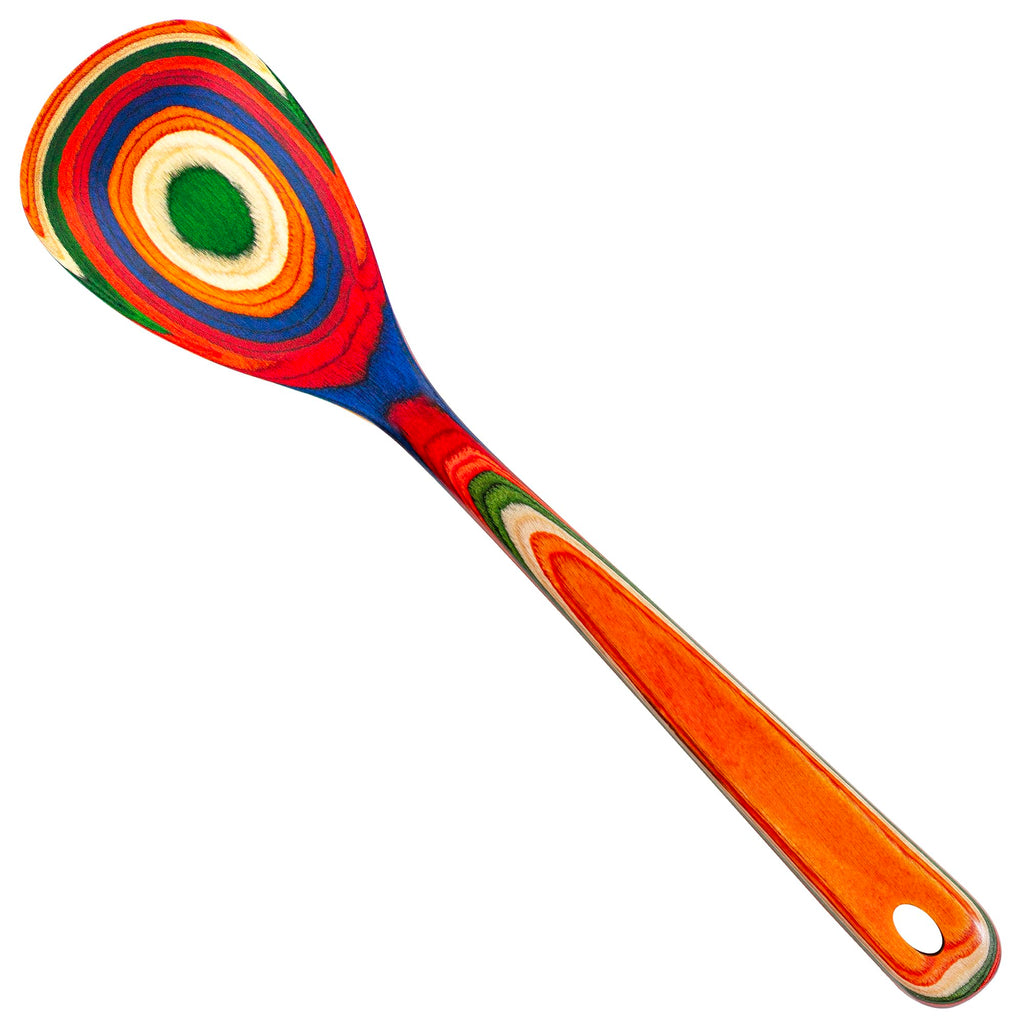 Baltique Marrakesh Collection Colorful Wooden Cooking Spoon, 12.5" Long