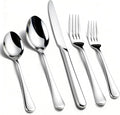 30 Pack Silverware Set for 6, KIKCOIN Food-Grade Stainless Steel Flatware Set, Heavy Duty Mirror Polished Cutlery Utensils Set with Knives Spoons and Forks Set for Home Kitchen Restaurant Wedding
