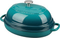 EDGING CASTING Enameled Oval Cast Iron Dutch Oven Pot with Lid, Bread Dutch Oven for Sourdough Bread Baking, Dutch Oven Bread, Bread Oven, 6QT