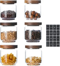 Homtop Glass Jars with Wood Lids Include 112 Labels