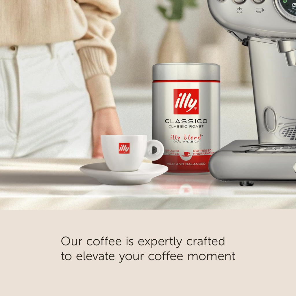 illy Ground Espresso Coffee, Intenso Dark Roast, 4.4 oz