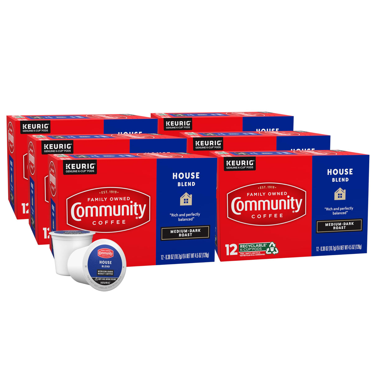 Community Coffee Grandma's Sugar Cookie Keurig K-Cup Pods, Limited Edition Holiday Flavor, Natural Ingredients, 10 Count (Pack of 1)