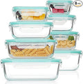Vtopmart 8 Pack Glass Food Storage Containers with Airtight Lids