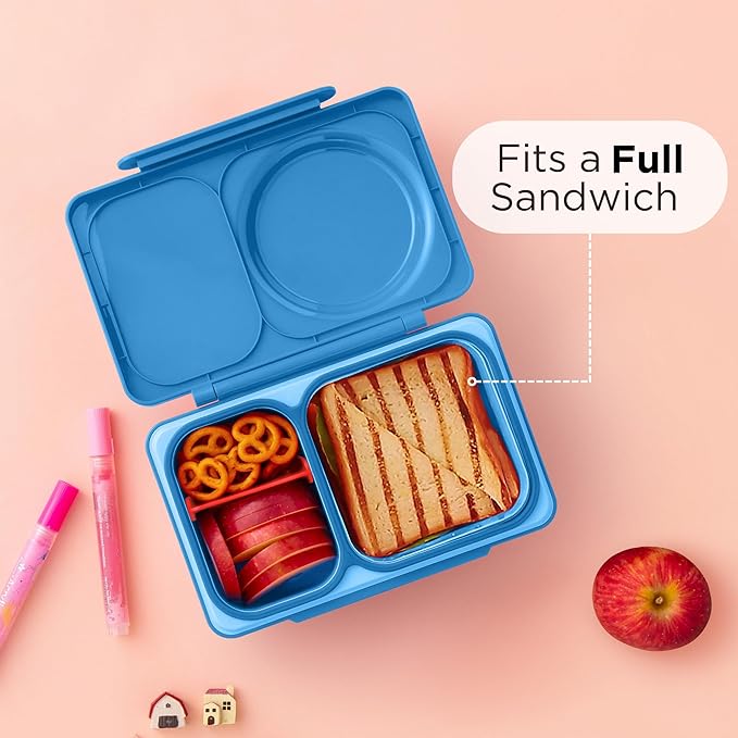 Omie OmieBox UP Kids Insulated Bento Box, Cosmic Blue