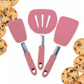 Starpack 'Flex & Flip' Flexible Silicone Turner Spatula Set (3 Pcs) - High Heat Resistant Spatulas for Cooking Egg 600°F - Silicone Pancake Turner Spatula, LFGB Grade Non Stick Rubber Kitchen Utensils