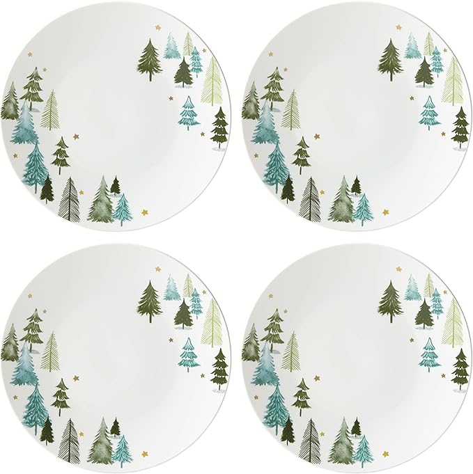 Lenox Balsam Lane Porcelain 12-Piece Christmas Dinnerware Set for 4