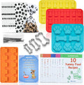 BoneItUp Dog Birthday Cake Kit - Bake Birthday Cakes for Dogs - Dog Party Supplies Set with - Large Cake Mold, 3 Vet-Backed Cake Recipes, 2 Drawing Pens, 10 Balloons, Birthday Hat & Bow