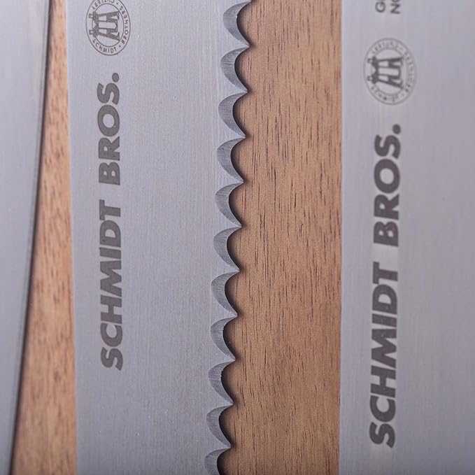 Schmidt Brothers - Honeycomb (Acacia Hex) Downtown Magnetic Knife Block, Acacia Hardwood and Acrylic Shield, Universal Cutlery Storage For 16-18 Knives