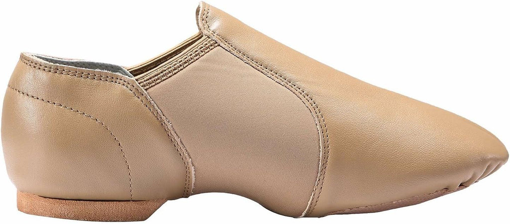 Dynadans Leather Upper Slip-on Jazz Dance Shoe for Women Men's Dance Shoes Brown 10.5M
