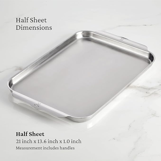 Hestan - OvenBond Collection - 13" x 18" Tri-Ply Clad Stainless Steel Half Sheet Pan