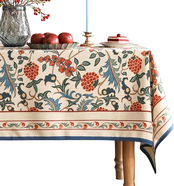 patdrea Elegant French Linen Tablecloth,Rectangular,118"x67"-Puno