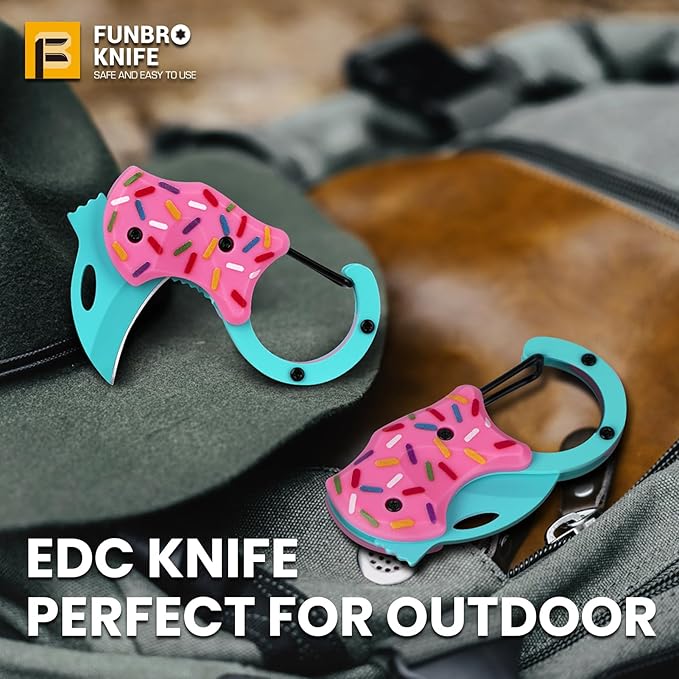 FUNBRO Small Pocket Knife for Women, Edc Knives Tool