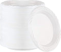 200 Count Disposable 6 Inch White Plastic Dessert Plates