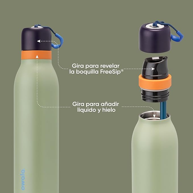 Owala FreeSip Twist Stainless Steel Water Bottle 24 oz Camo Cool