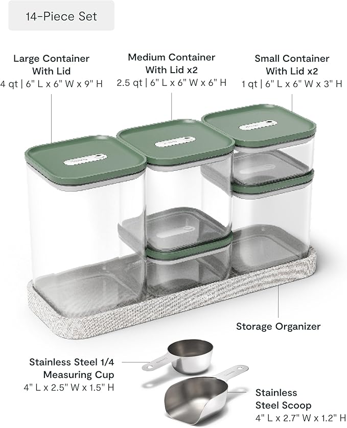 Caraway 13-Piece Glass Airtight Food Storage Containers with Lids