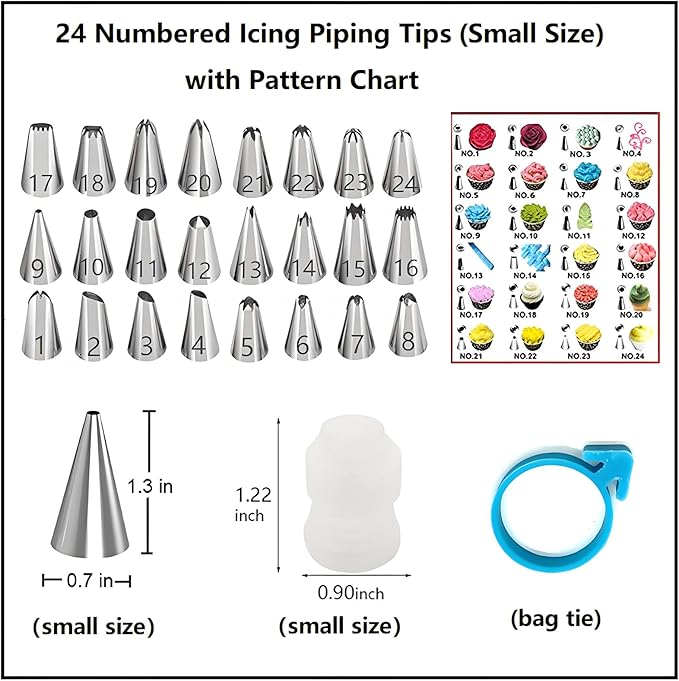 ANSLYQA Cake Decorating Kit, 237 Pcs Baking Tools
