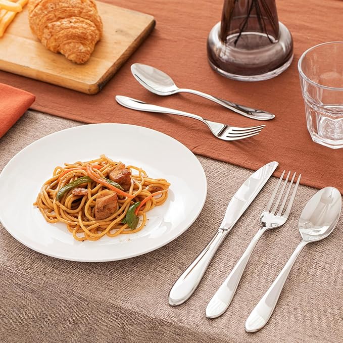 KINGSTONE 20-Piece Silverware Set for 4,18/10 Stainless Steel