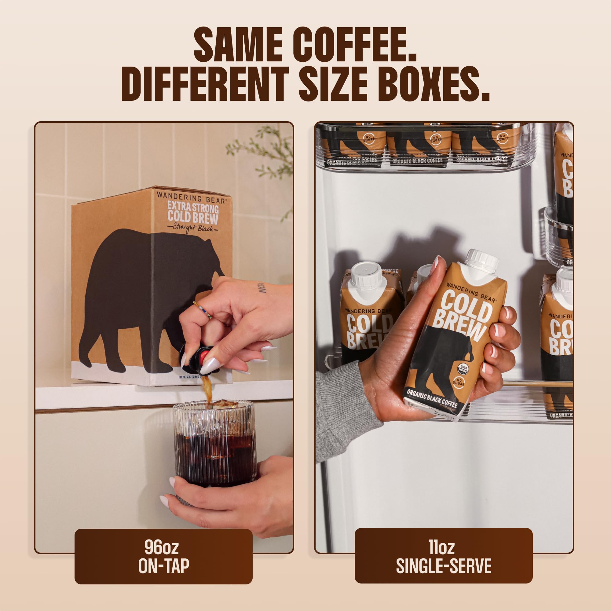 Wandering Bear Organic Cold Brew Concentrate in a Box - 32 fl oz