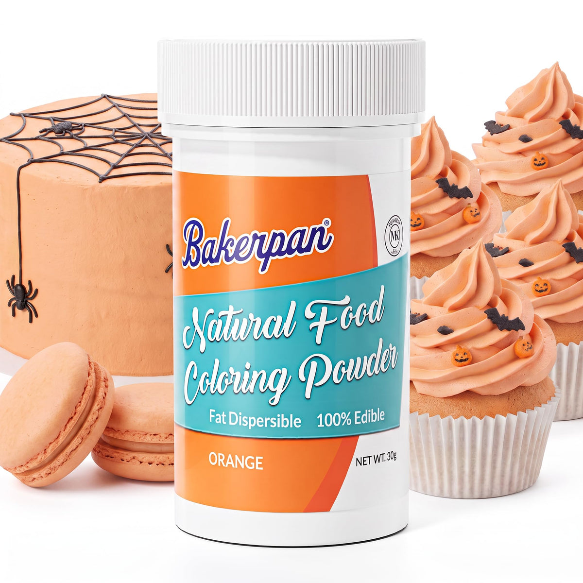 Bakerpan Black Food Coloring Powder for Baking - Oil Based, 30g