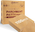 Baklicious 5.5x5.5inch 1100pcs Unbleached Non-Stick Hamburger Patty Paper Squares