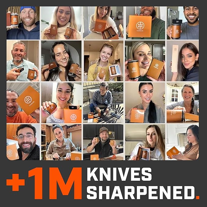 The Original Tumbler Rolling Knife Sharpener™ (Wood)