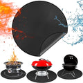 Round Fire Pit Mats for Under Fire Pit Compatible with Solo Stove, Accessories Compatible with Solo Stove, 3-Layer Fireproof Esay to Clean Grill Mats for Outdoor Grill to Protect the Deck, 39in