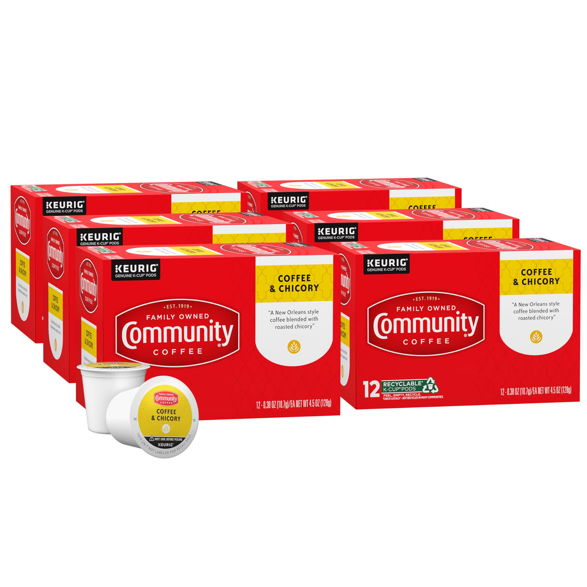 Community Coffee Grandma's Sugar Cookie Keurig K-Cup Pods, Limited Edition Holiday Flavor, Natural Ingredients, 10 Count (Pack of 1)