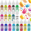 Food Coloring Liquid - 18 Vibrant Colors Food Dye Colorantes Para Reposteria, Highly Concentrated Cake Decorating Food Coloring for Icing, Cake, Baking, Frosting, Easter Egg, Macaron, Slime - 6ml