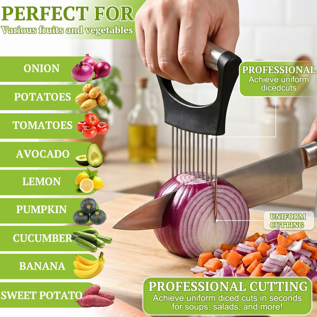 JAYVAR Onion Holder for Slicing, 304 Stainless Steel