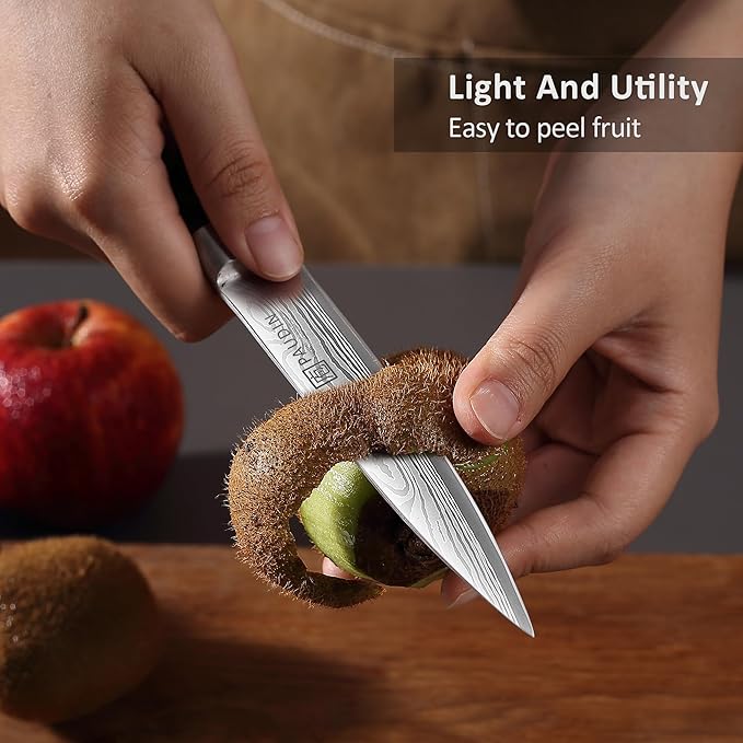 PAUDIN Kitchen Utility Knife, 5 Inch Chef Knife Fruit Knife, Gift Box