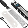 Lemon Zester & Cheese Grater, Premium Stainless Steel Citrus Zesting Tool