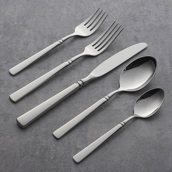 Oneida Easton 5-Piece 18/10 Silverware Set for 1, Flatware