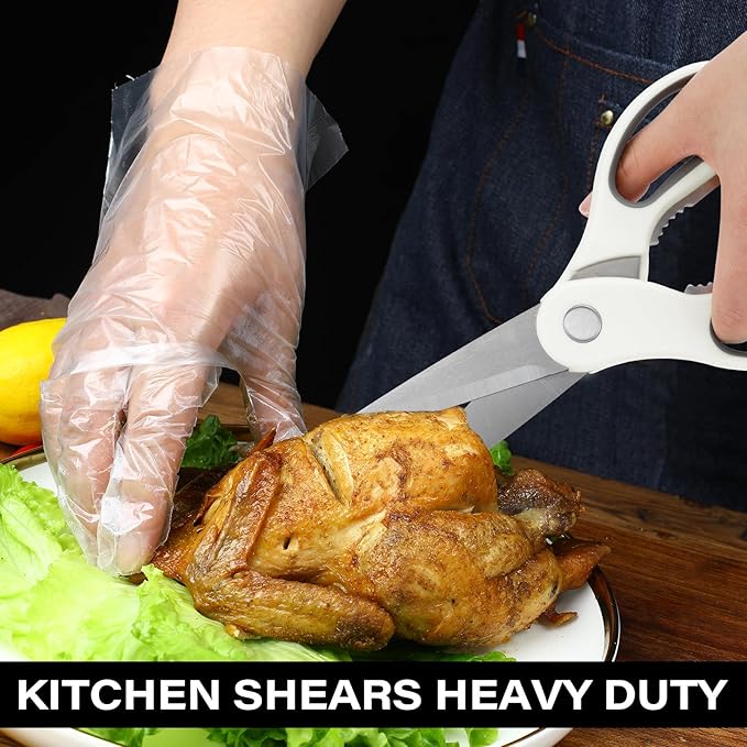 Heavy Duty Kitchen Scissors with Magnetic Holder Magnetic Shears for Fridge