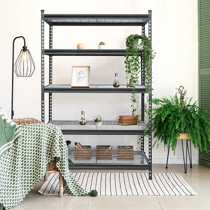 WORKPRO 5-Tier Adjustable Metal Shelving, 48”Wx24”Dx72”H, 4000LBS Capacity