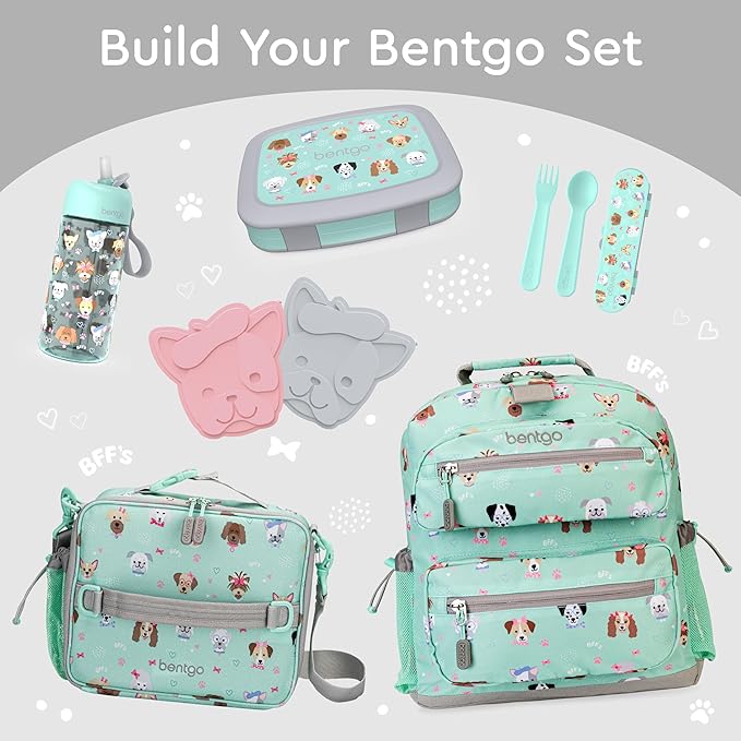 Bentgo Kids Prints Leak-Proof 5-Compartment Bento-Style Kids Lunch Box