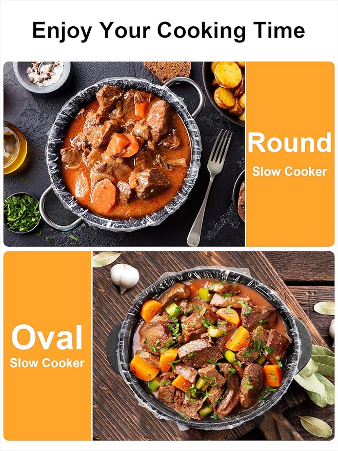 SMARTAKE Slow Cooker Liners, Small Size 13"x 15" 15 Liners