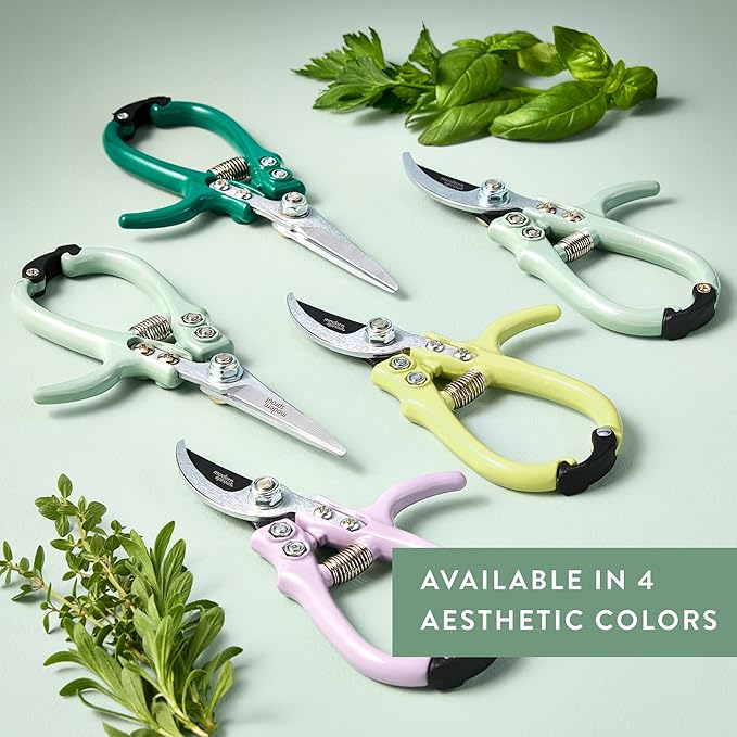 Modern Sprout Pruning Shears - Garden Snips - Herb Scissors - Sage 1-Pack