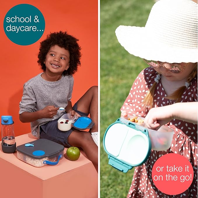 b.box Snack Box, Snack Containers for Kids, Kids Lunch Box, Toddler Snacks