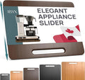 Ibyx Appliance Slider, Sliding Tray for Coffee Maker, 13 x 10.5 in, Brown
