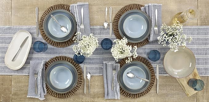 Oneida Mooncrest 45-Piece 18/0 Silverware Set for 8, Flatware