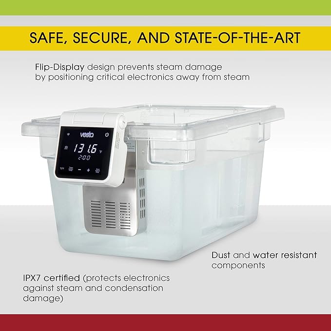 Vesta Precision Sous Vide Cooker, 30L Capacity, WiFi App Control