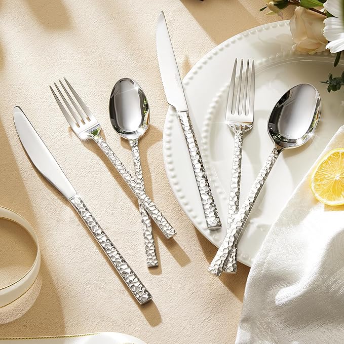 36 Piece Silverware Set with Steak Knives for 6,18/10 Stainless Steel