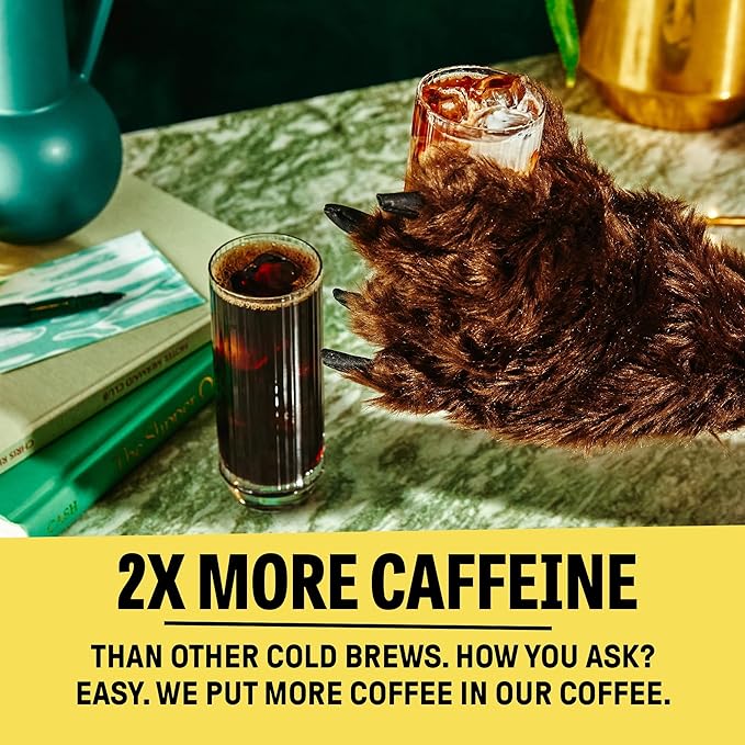 Wandering Bear Straight Black Organic Cold Brew Coffee On Tap - 128 fl oz