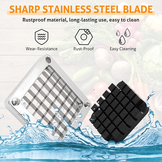 WICHEMI Replacement Chopper Blade 1/2" Commercial Vegetable Dicer Blades