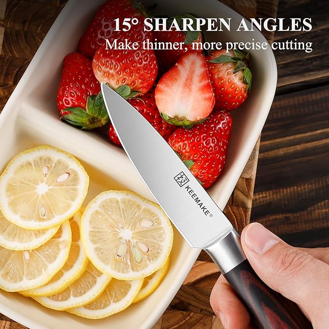 KEEMAKE 9 Inch Bread Knife for Homemade Bread, Serrated Sourdough Knife