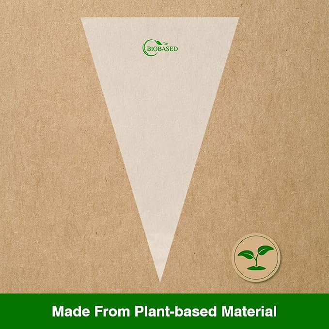 Keenpioneer Disposable Piping Bags, Biobased, 21 Inch