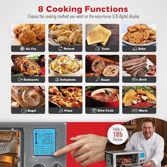 Emeril Lagasse Everyday 360 Air Fryer Oven, 9-in-1 Countertop Oven