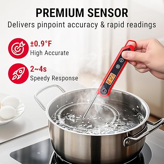 TempPro TempSwift 1 Sec Meat Thermometer Digital for Kitchen Cooking Food